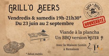 Grill'O Beers pour l'été ! Plancha à la viande de Gonin